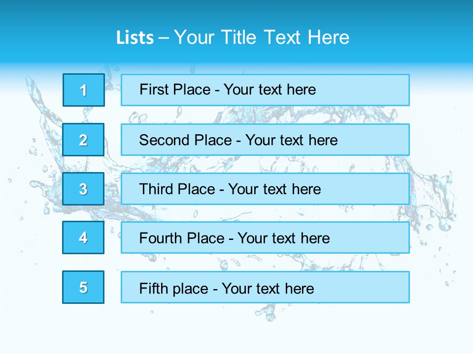 Background Droplet Flowing PowerPoint Template