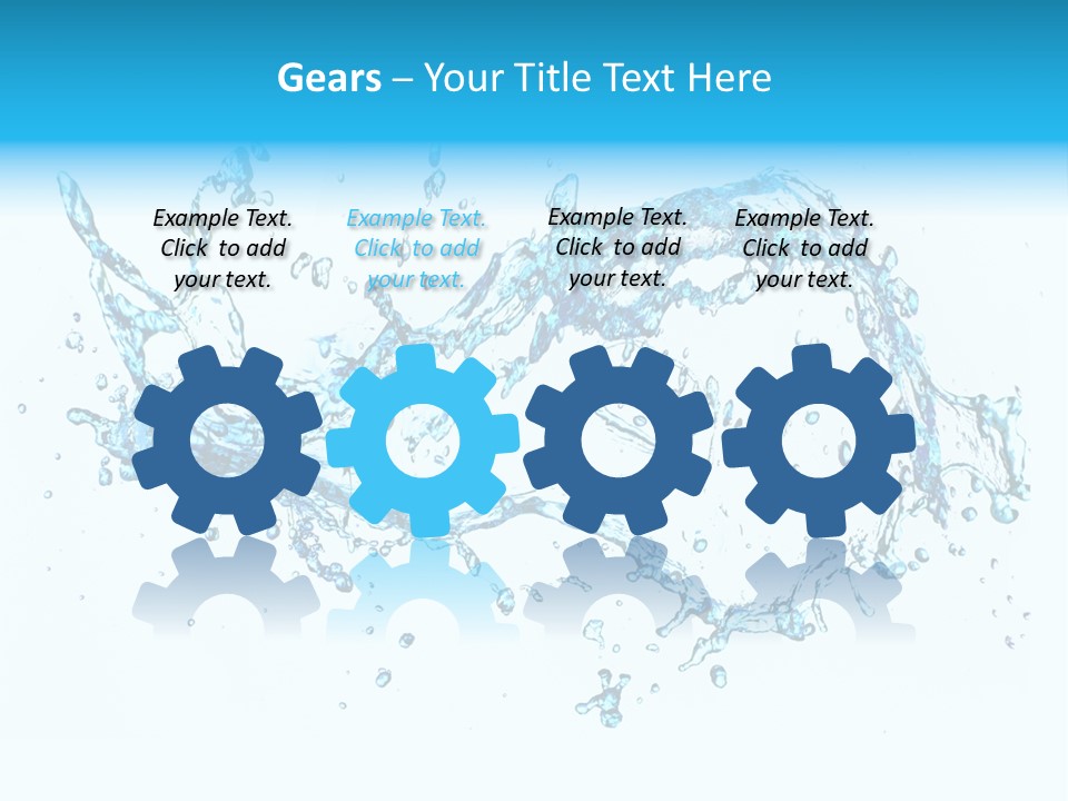 Background Droplet Flowing PowerPoint Template