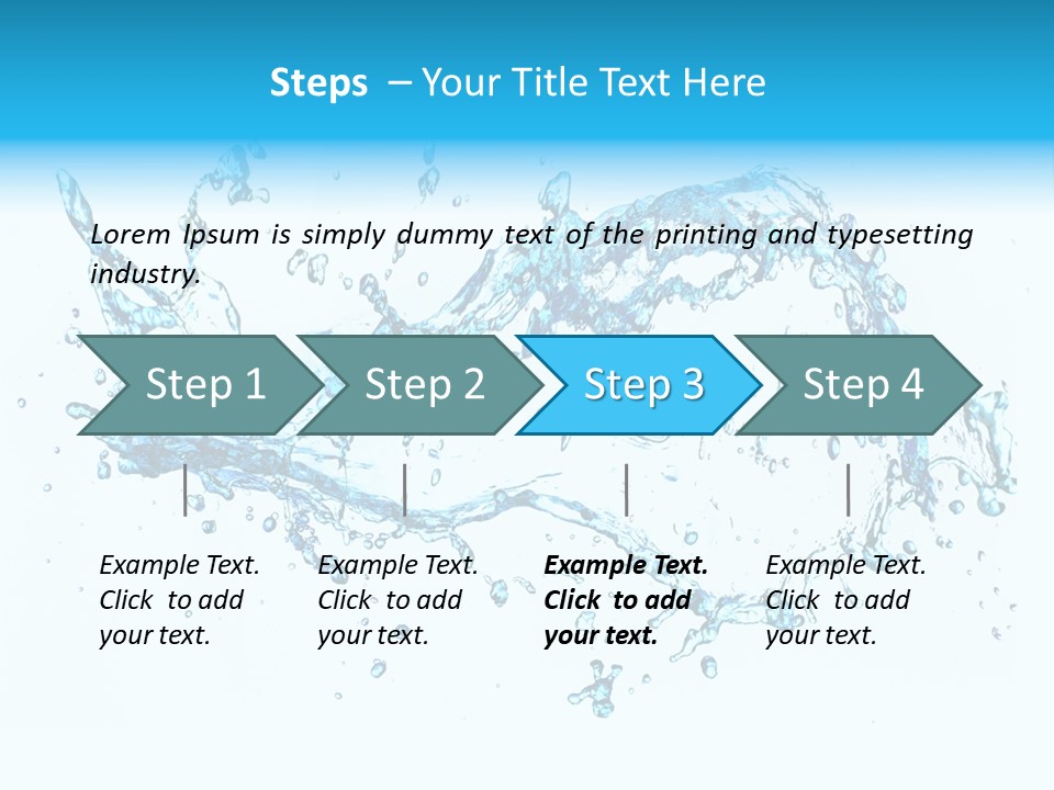 Background Droplet Flowing PowerPoint Template