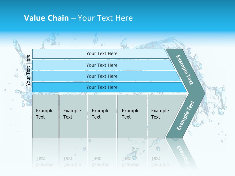 Background Droplet Flowing PowerPoint Template