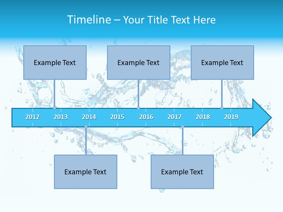 Background Droplet Flowing PowerPoint Template