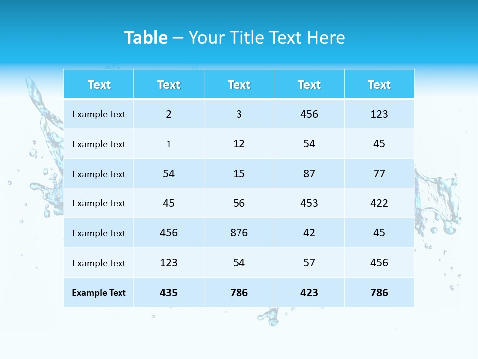 Background Droplet Flowing PowerPoint Template