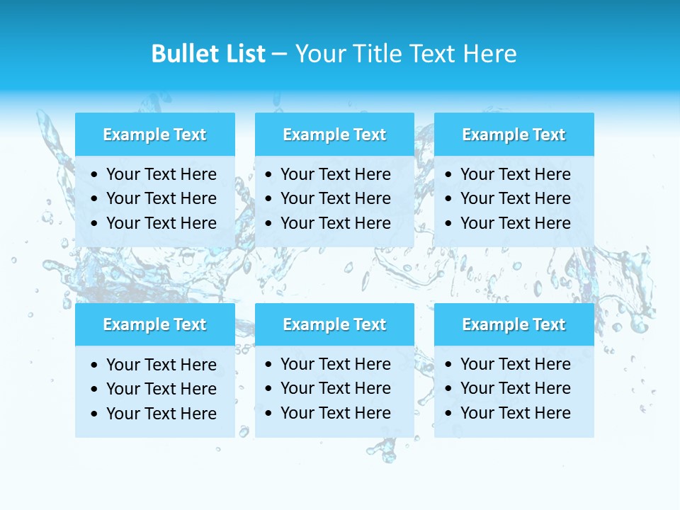 Background Droplet Flowing PowerPoint Template