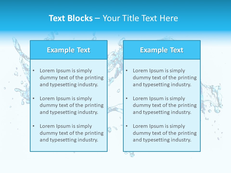 Background Droplet Flowing PowerPoint Template