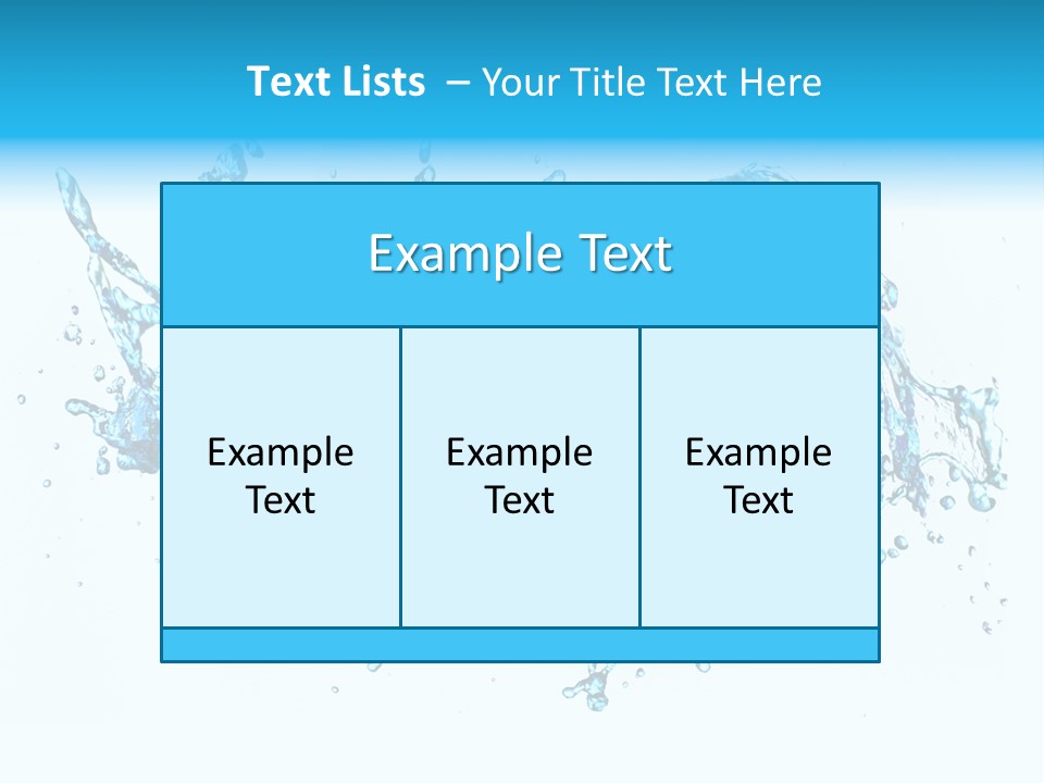 Background Droplet Flowing PowerPoint Template