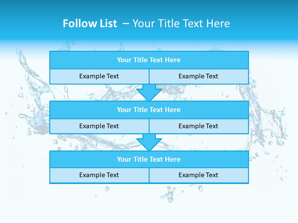 Background Droplet Flowing PowerPoint Template