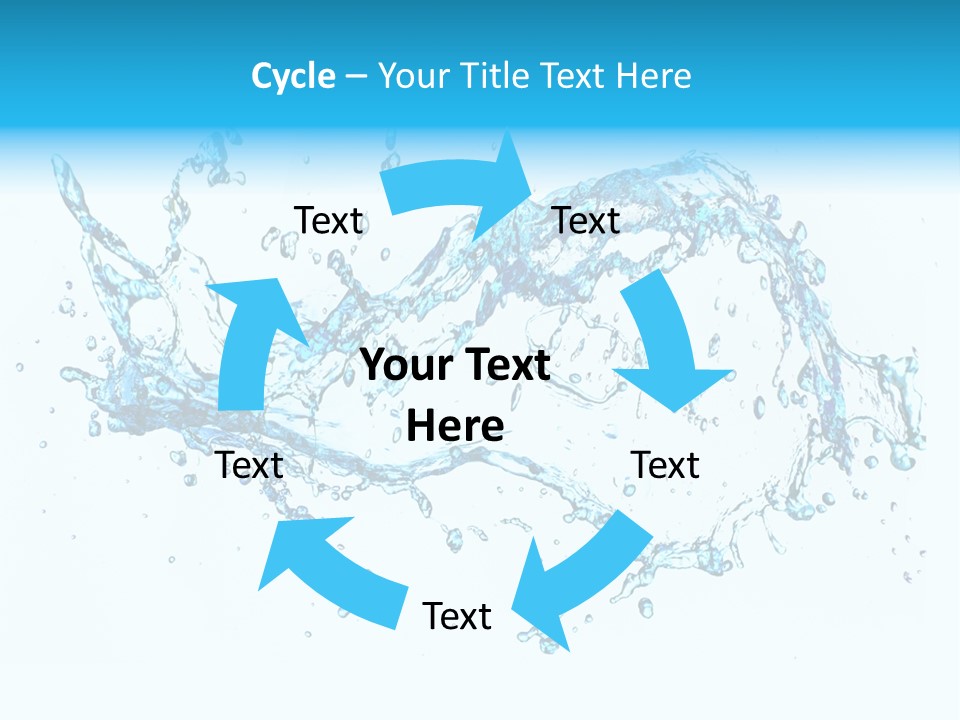 Background Droplet Flowing PowerPoint Template