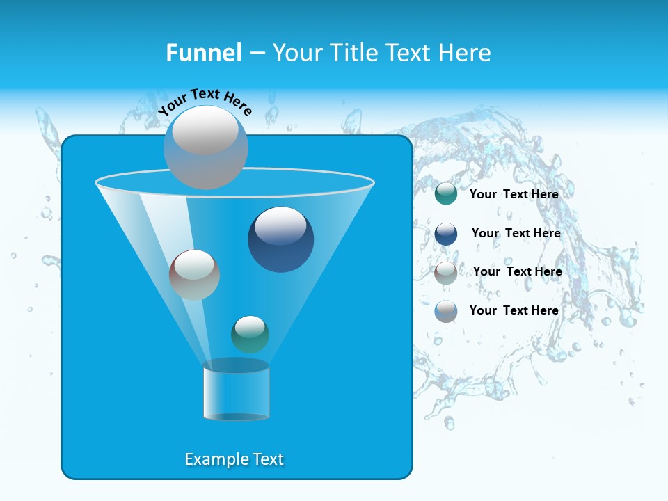 Background Droplet Flowing PowerPoint Template