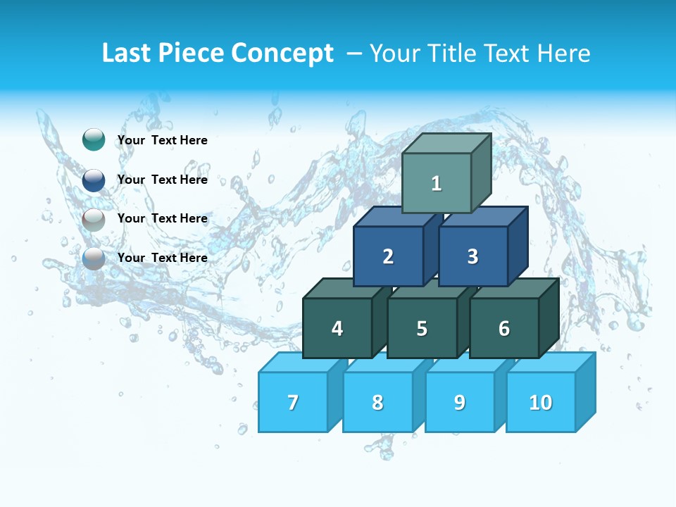 Background Droplet Flowing PowerPoint Template