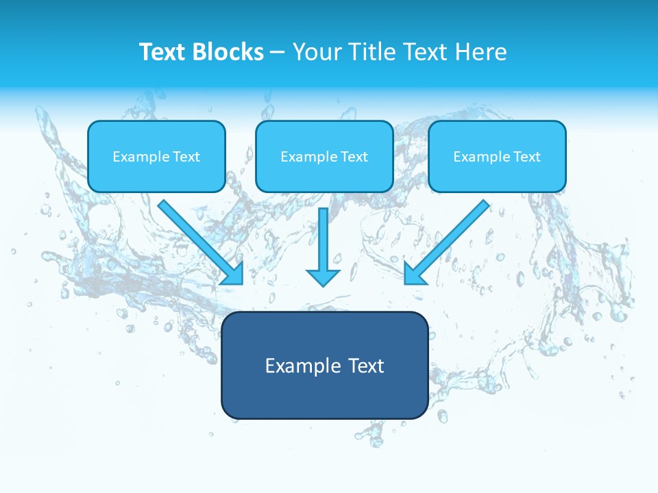 Background Droplet Flowing PowerPoint Template
