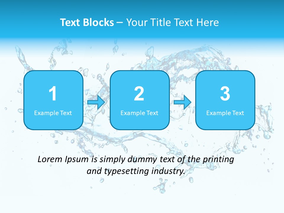 Background Droplet Flowing PowerPoint Template