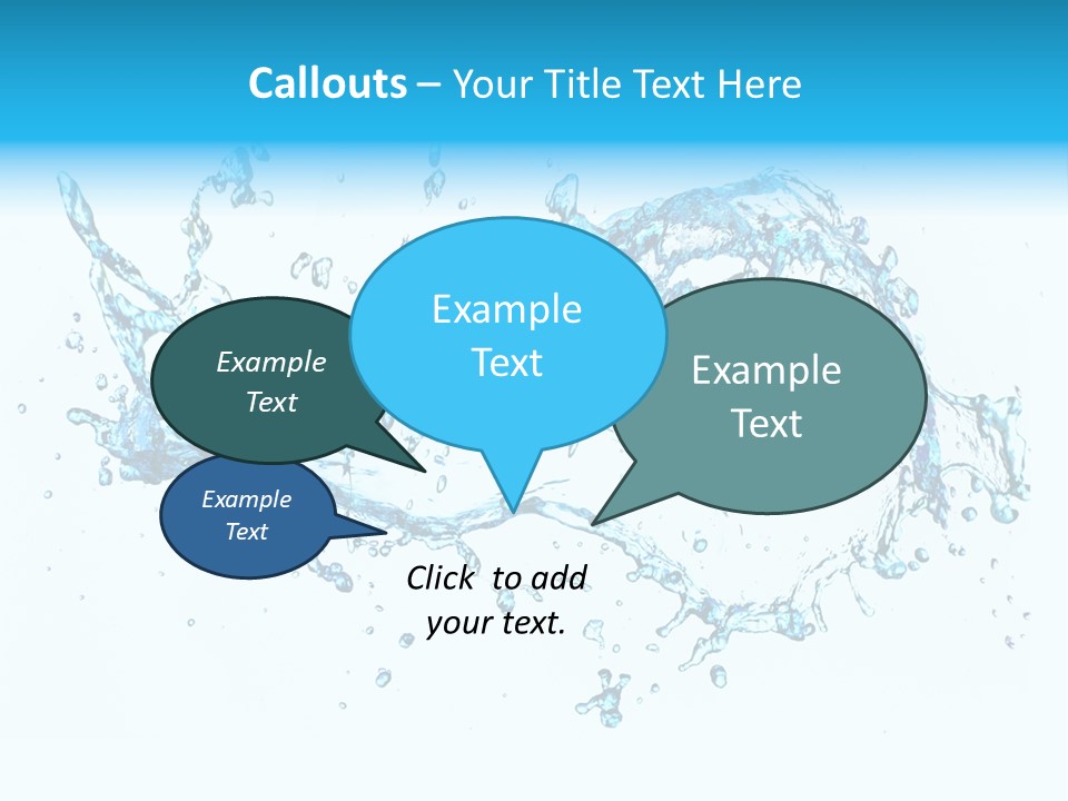 Background Droplet Flowing PowerPoint Template