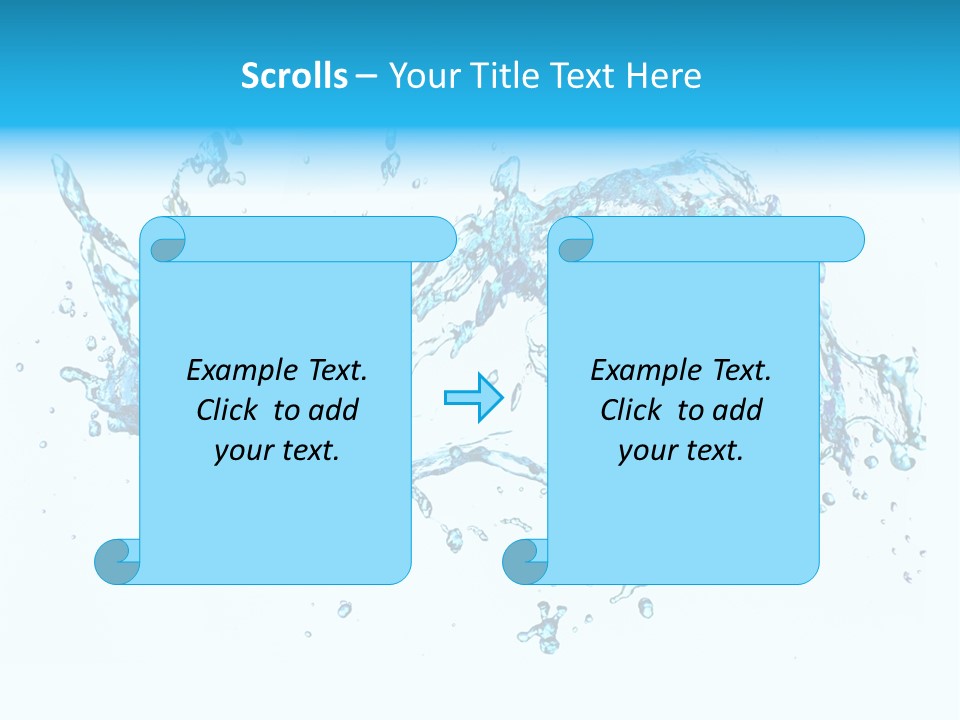 Background Droplet Flowing PowerPoint Template