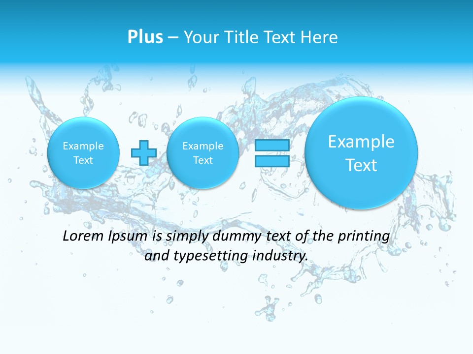 Background Droplet Flowing PowerPoint Template