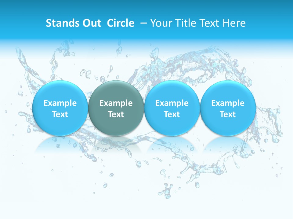 Background Droplet Flowing PowerPoint Template
