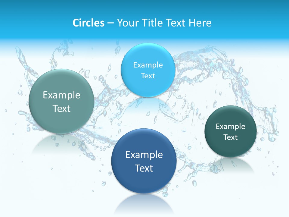 Background Droplet Flowing PowerPoint Template