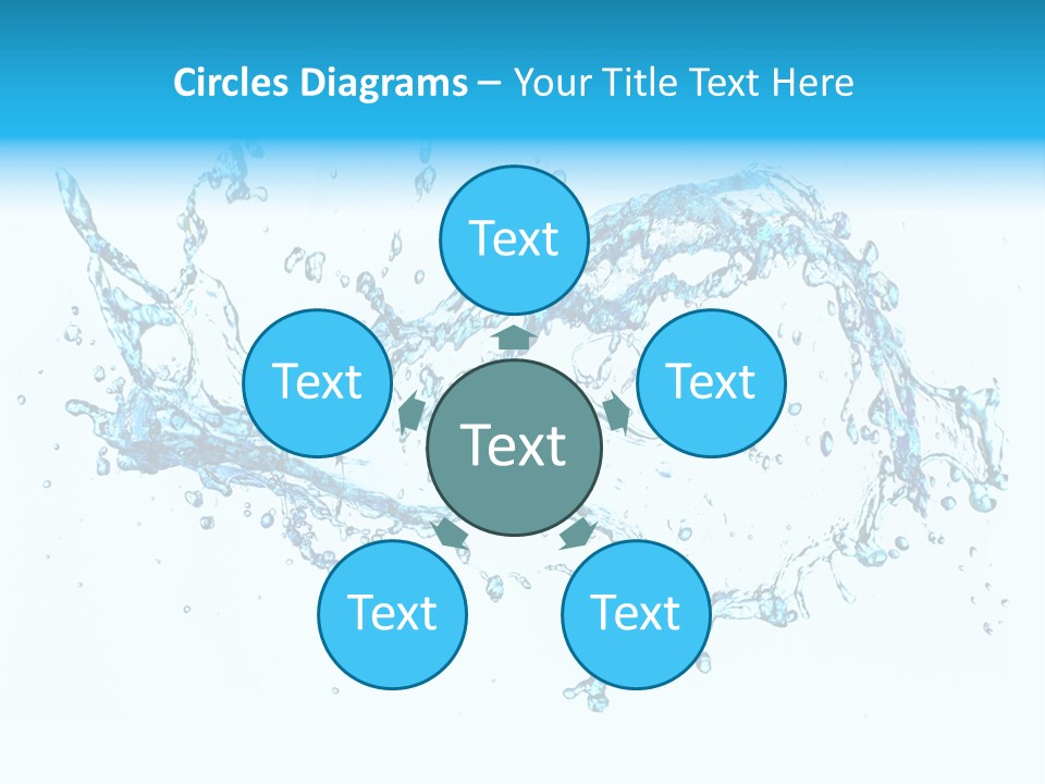 Background Droplet Flowing PowerPoint Template