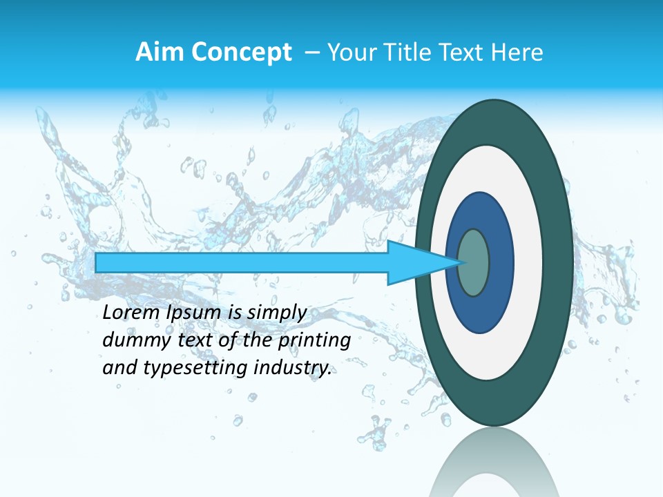 Background Droplet Flowing PowerPoint Template