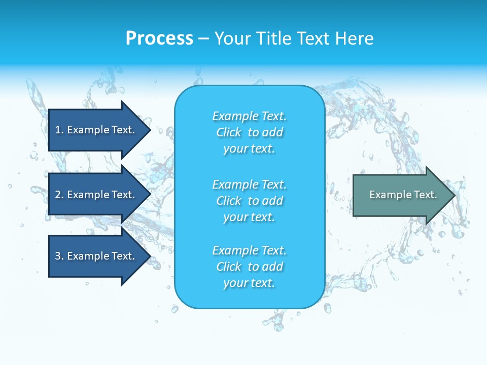 Background Droplet Flowing PowerPoint Template