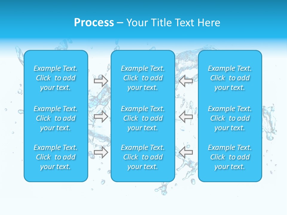 Background Droplet Flowing PowerPoint Template