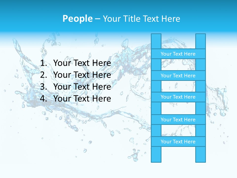 Background Droplet Flowing PowerPoint Template