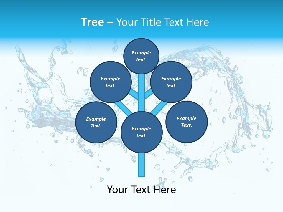 Background Droplet Flowing PowerPoint Template