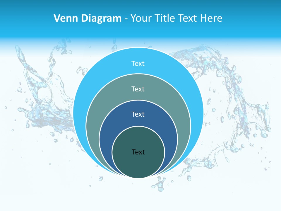 Background Droplet Flowing PowerPoint Template