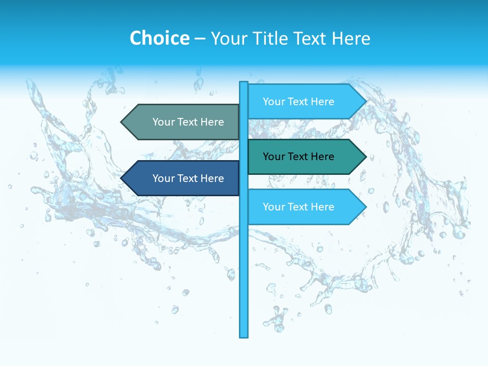 Background Droplet Flowing PowerPoint Template