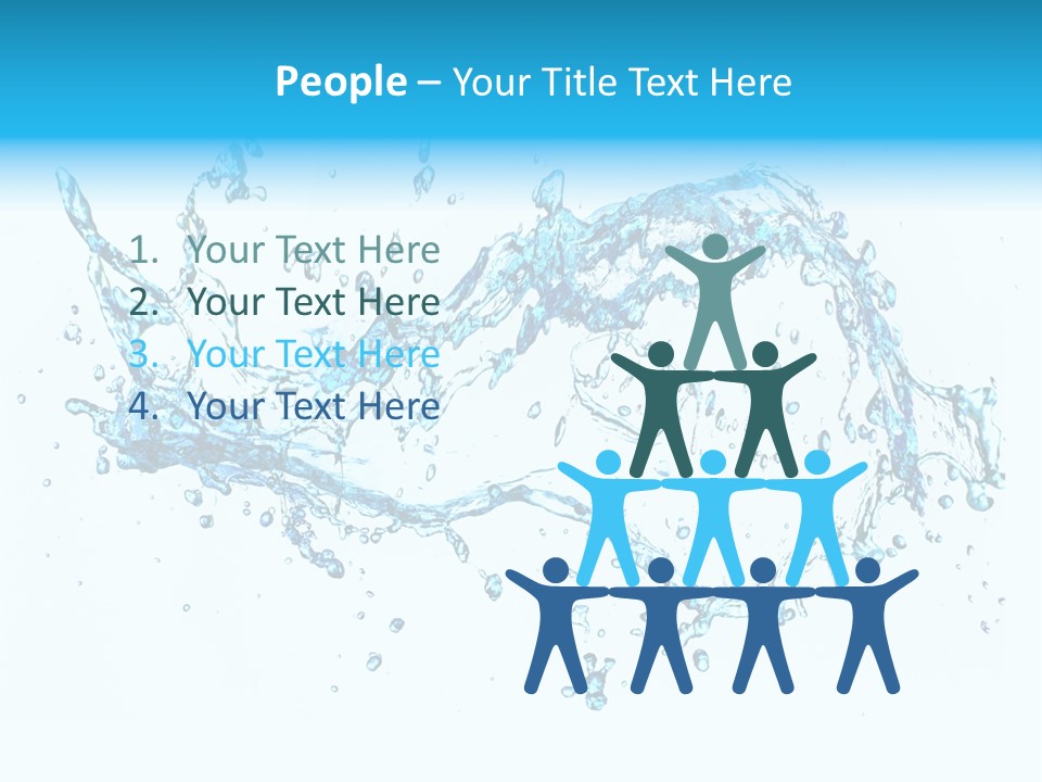 Background Droplet Flowing PowerPoint Template