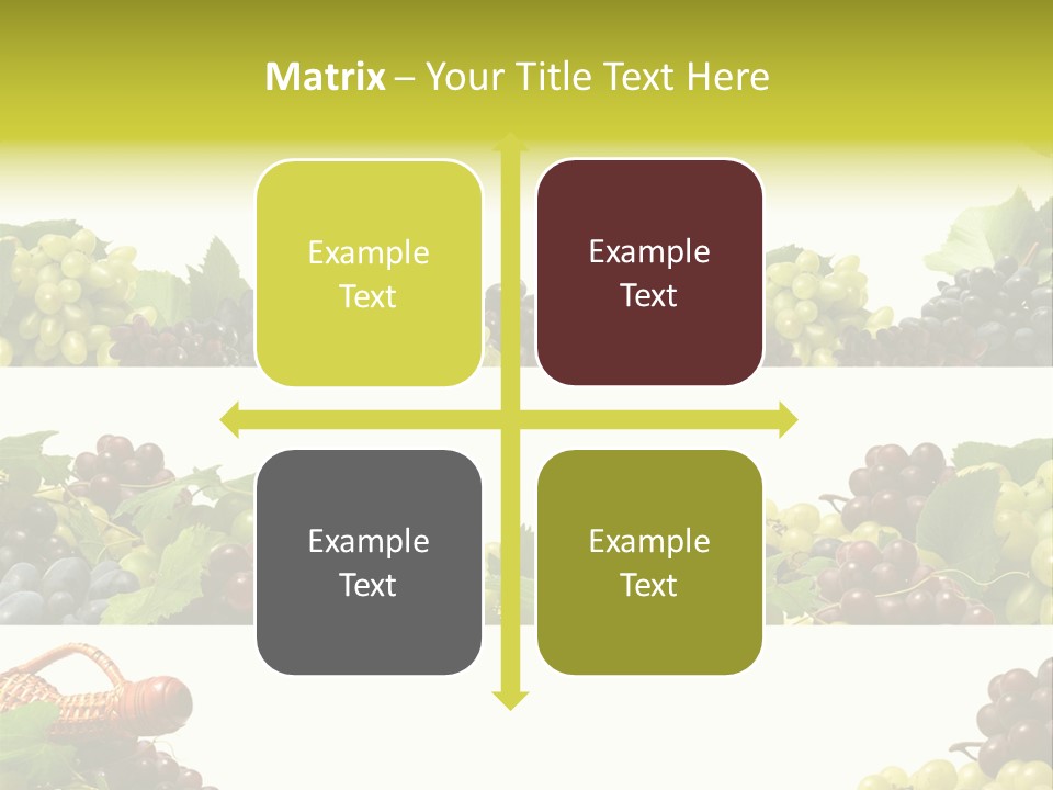 Background Green Leaves PowerPoint Template