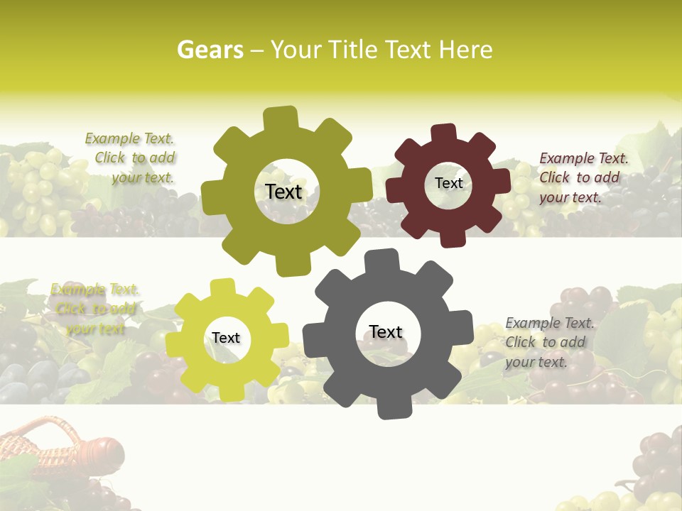 Background Green Leaves PowerPoint Template