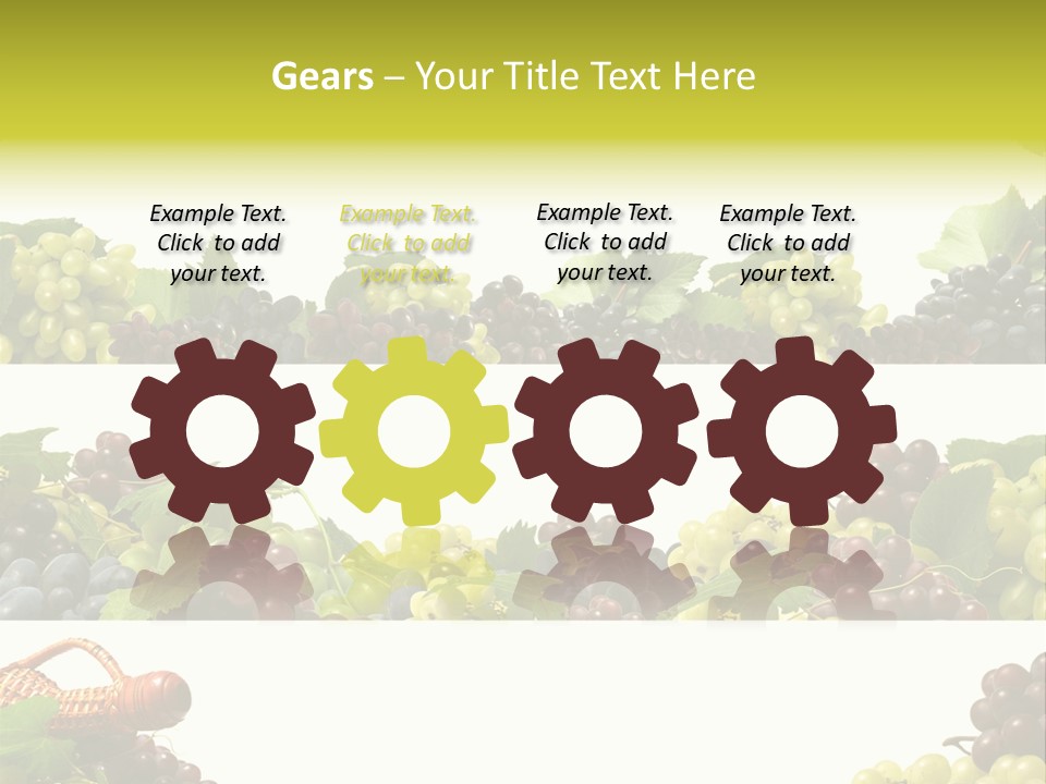 Background Green Leaves PowerPoint Template