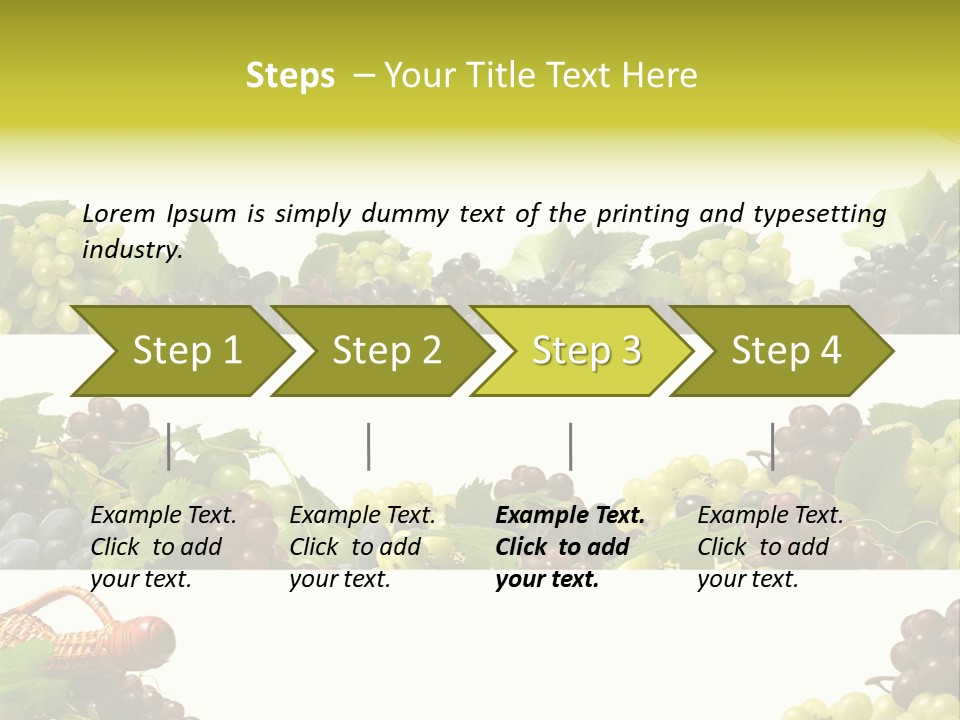 Background Green Leaves PowerPoint Template