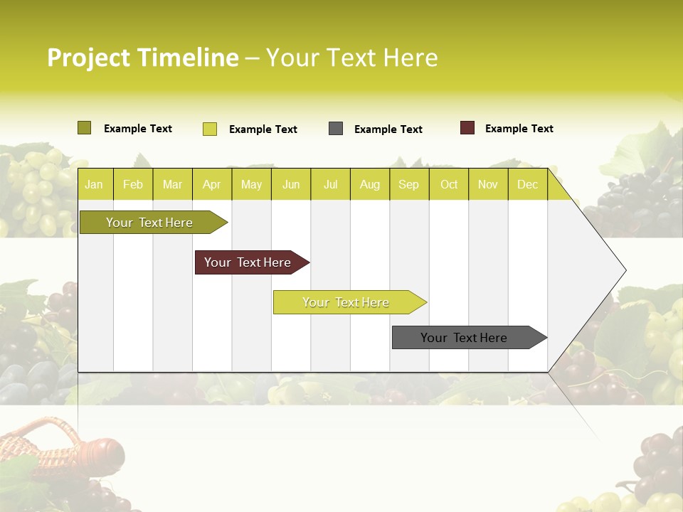 Background Green Leaves PowerPoint Template