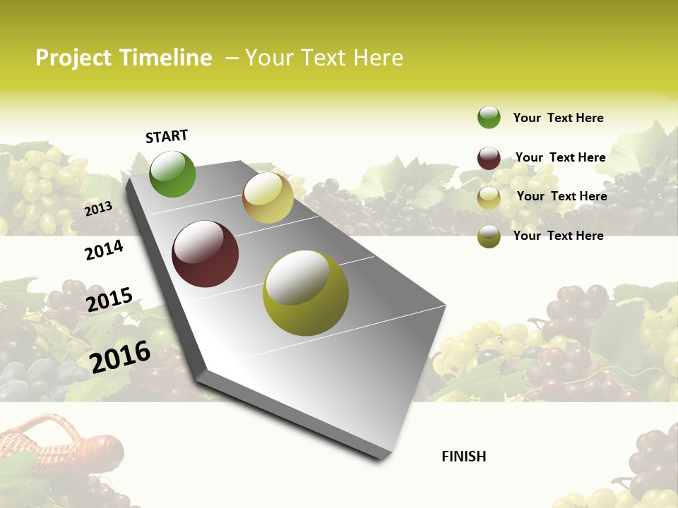 Background Green Leaves PowerPoint Template