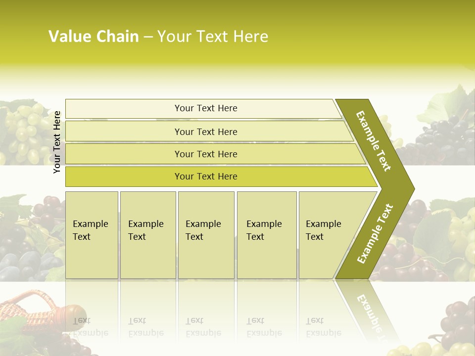 Background Green Leaves PowerPoint Template