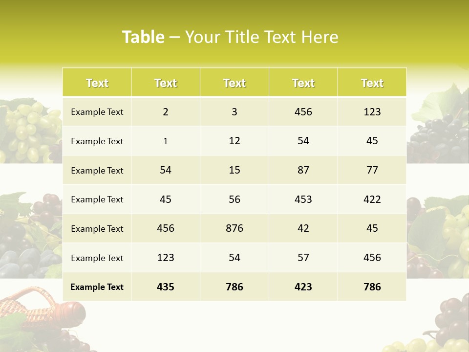 Background Green Leaves PowerPoint Template