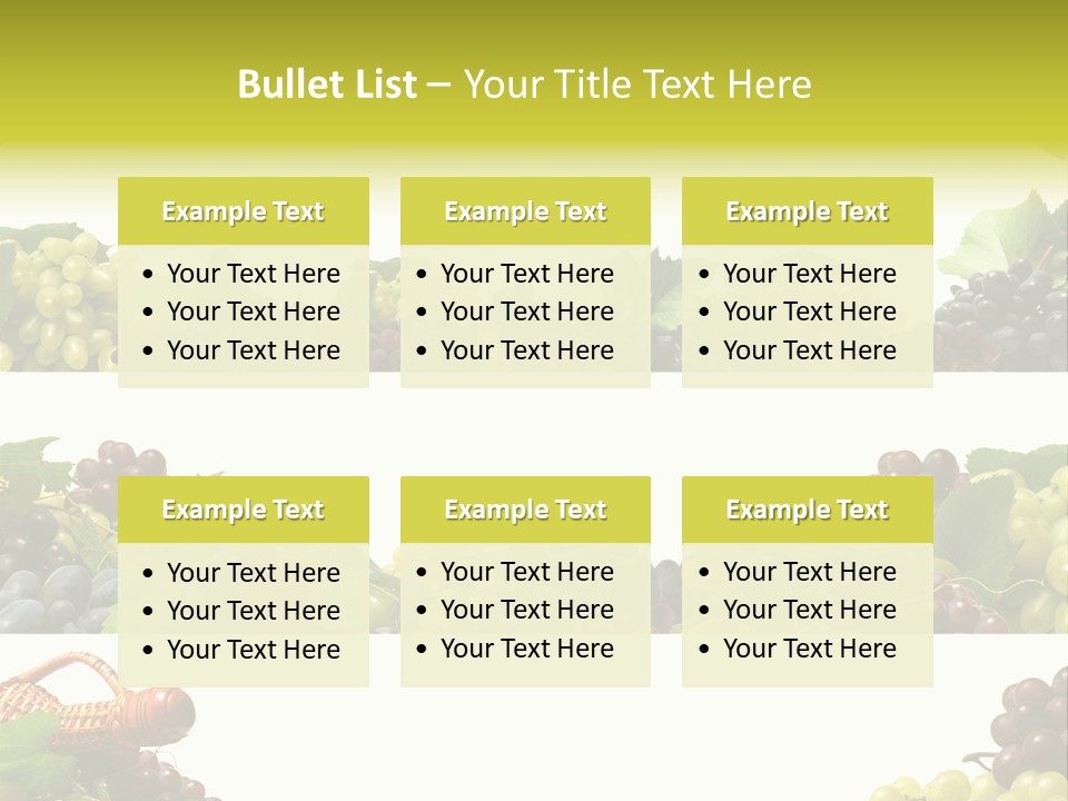 Background Green Leaves PowerPoint Template