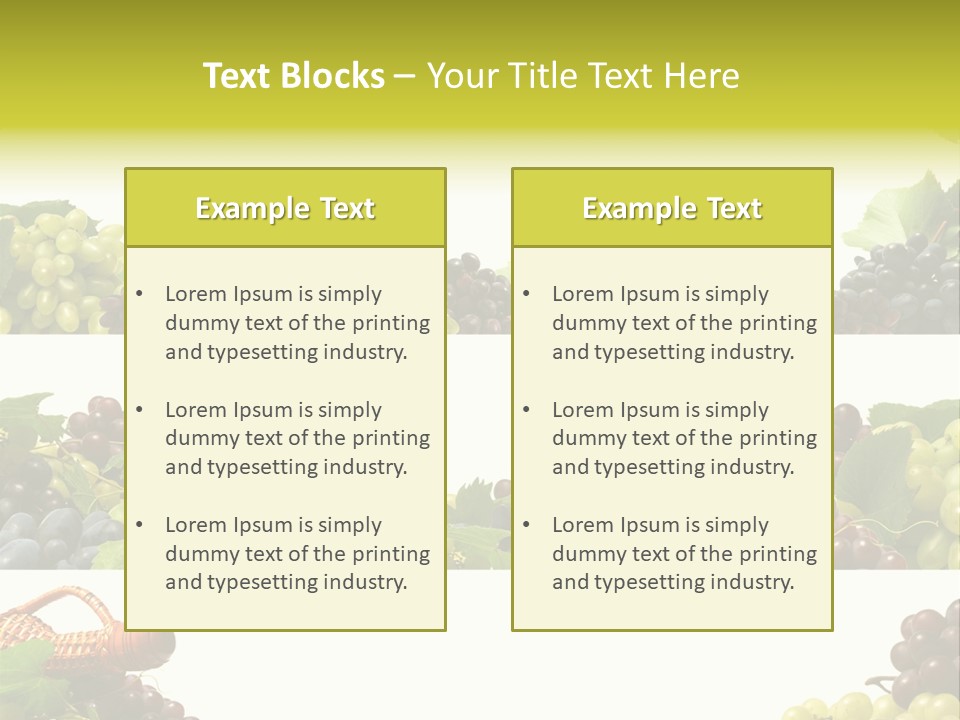 Background Green Leaves PowerPoint Template