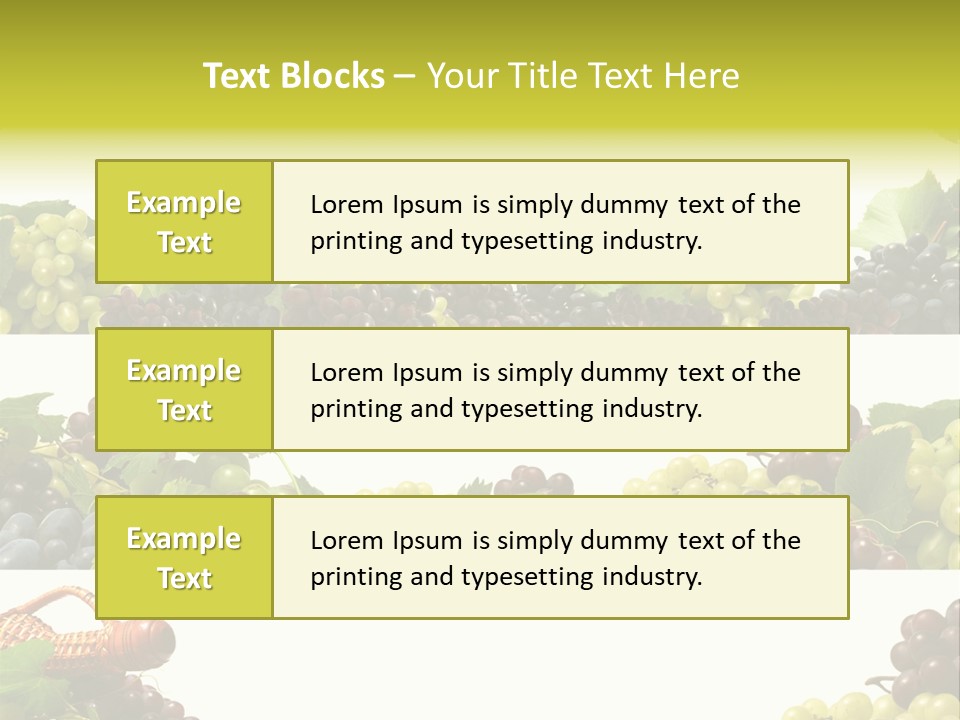 Background Green Leaves PowerPoint Template