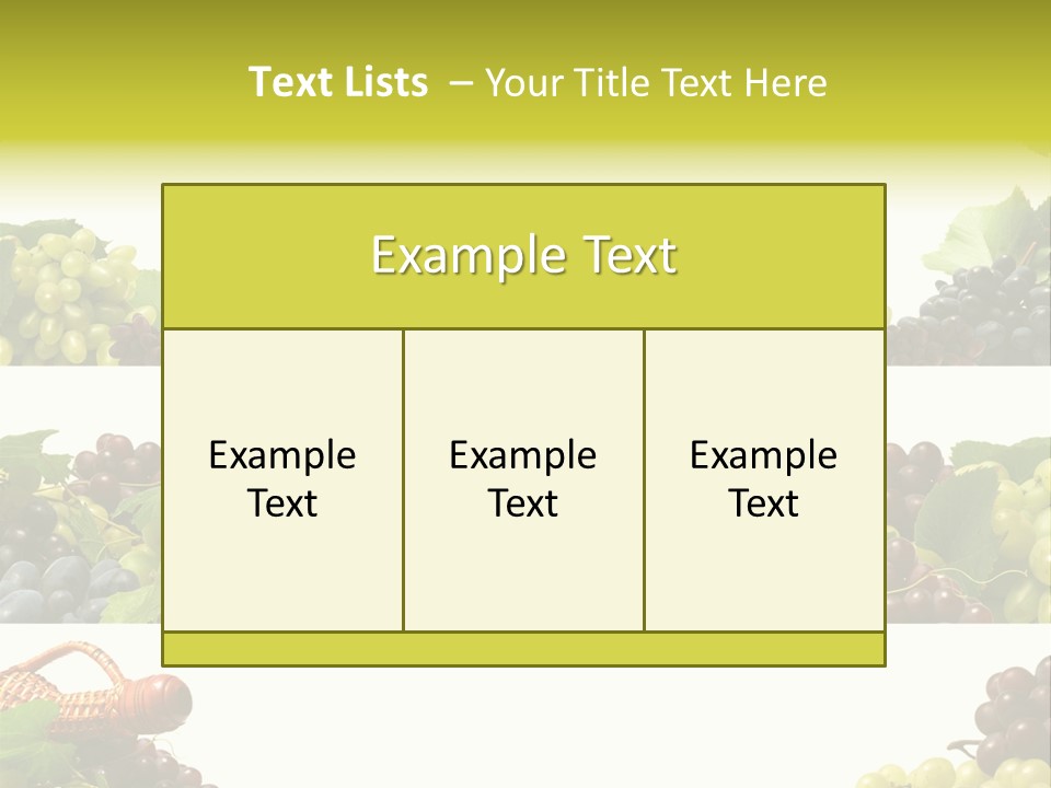 Background Green Leaves PowerPoint Template