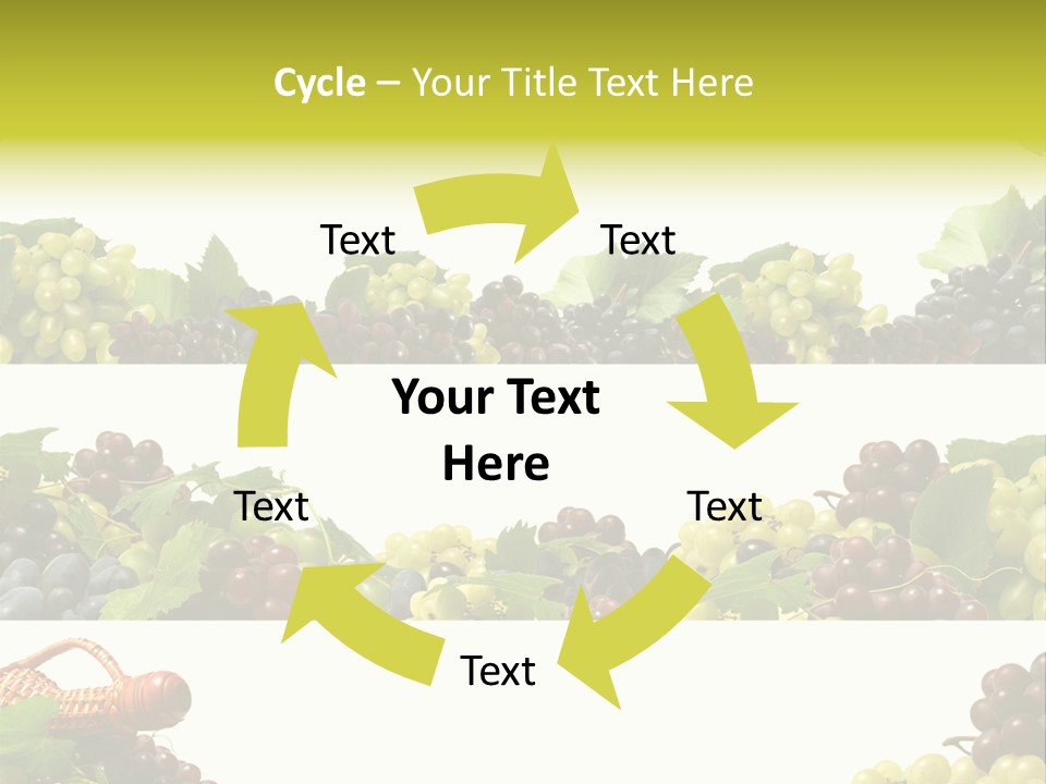 Background Green Leaves PowerPoint Template