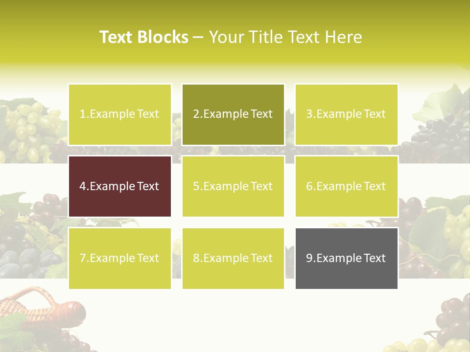 Background Green Leaves PowerPoint Template