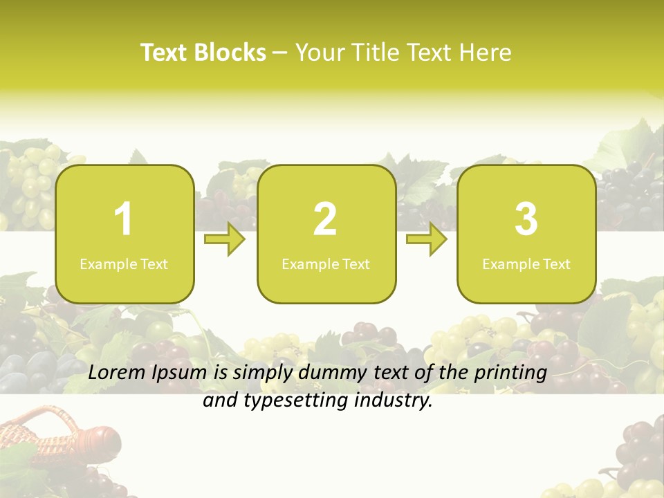 Background Green Leaves PowerPoint Template