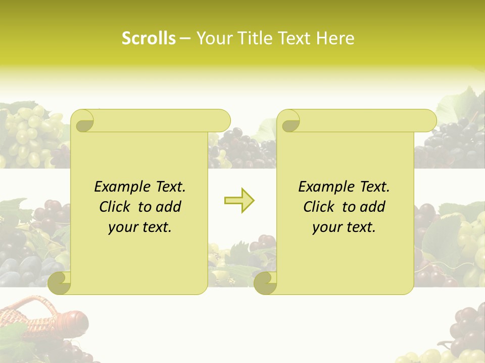 Background Green Leaves PowerPoint Template
