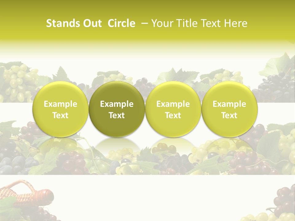 Background Green Leaves PowerPoint Template