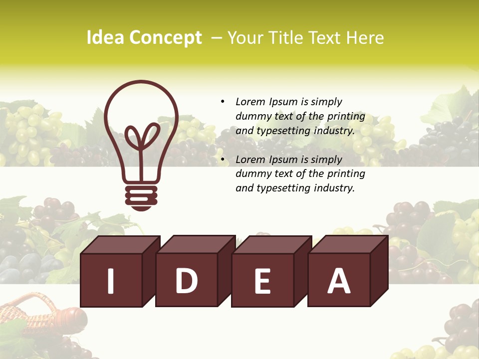 Background Green Leaves PowerPoint Template