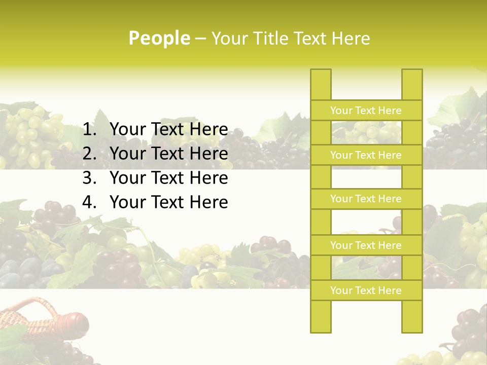 Background Green Leaves PowerPoint Template