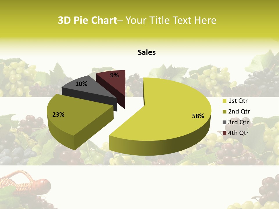 Background Green Leaves PowerPoint Template