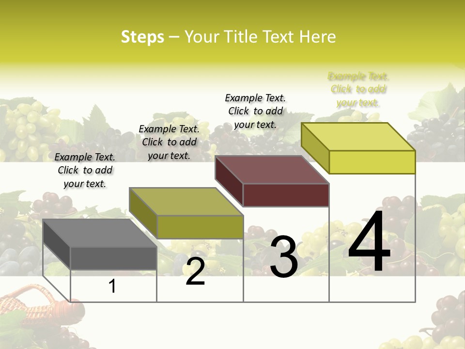 Background Green Leaves PowerPoint Template